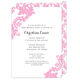 Pink Damask Invitations Image 3 of 12